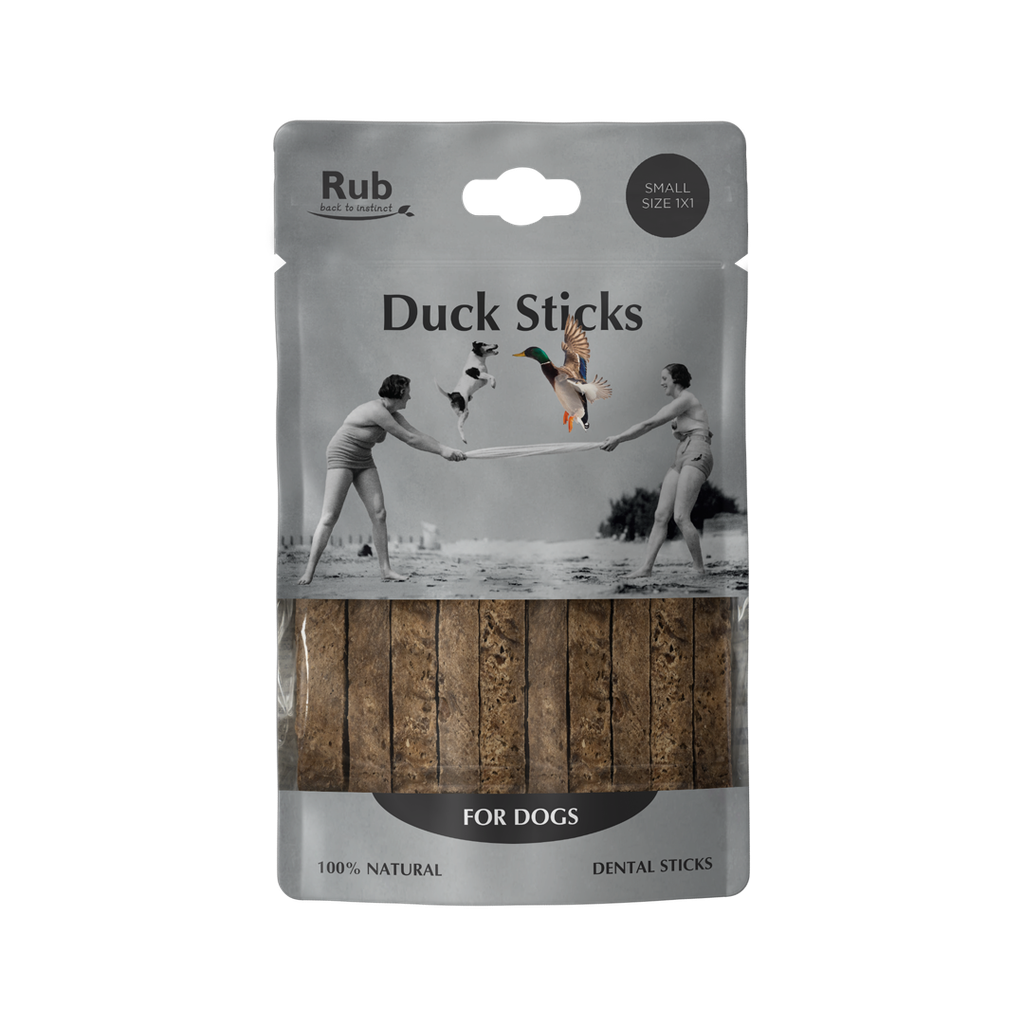 [RETRUBDSDD] RUB DUCK DENTAL STICK FOR DOGS 100G - SMALL 1X1 CM