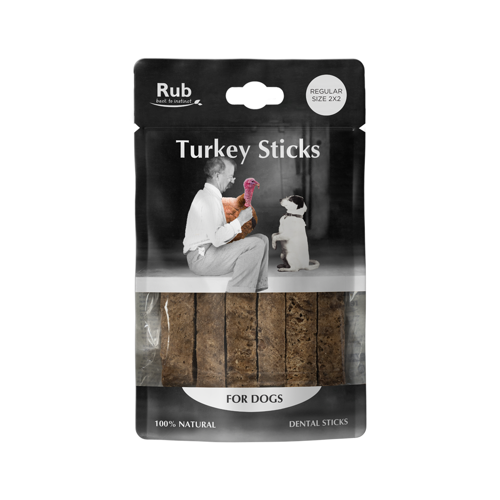 [RETRUBDSTD] Retorn Rub Pavo Dental Stick para Perro REGULAR 2x2