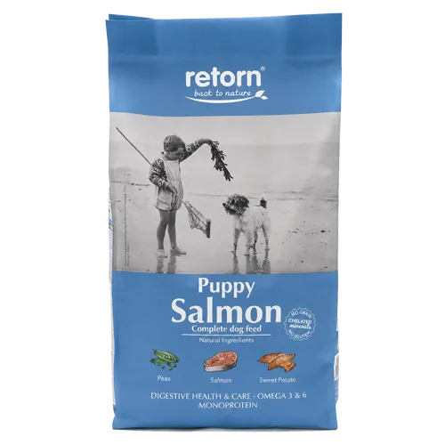 [RET005000] Pienso Natural de Salmón para Cachorros - Retorn Puppy Croqueta Pequeña (500g)