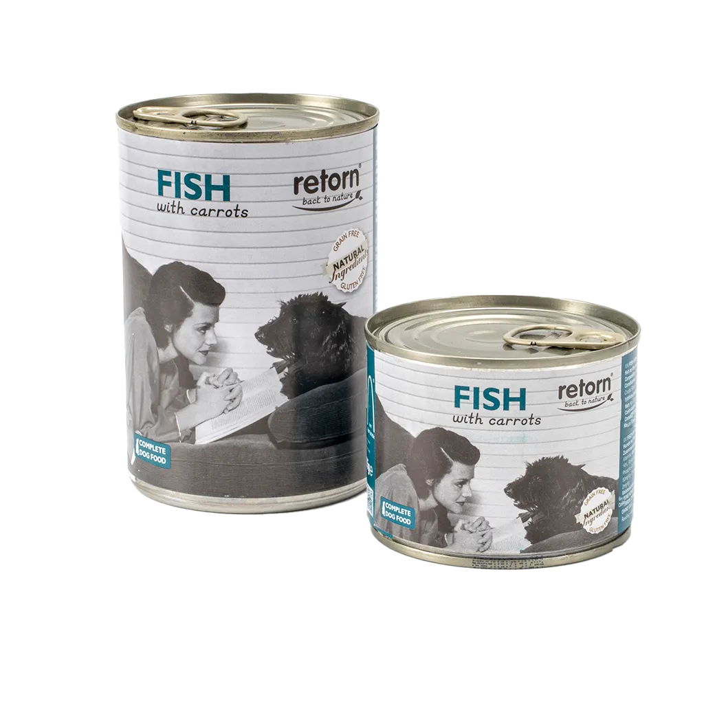 [RET4798014E] RETORN LATAS PERRO PESCADO CON ZANAHORIAS (400 g)
