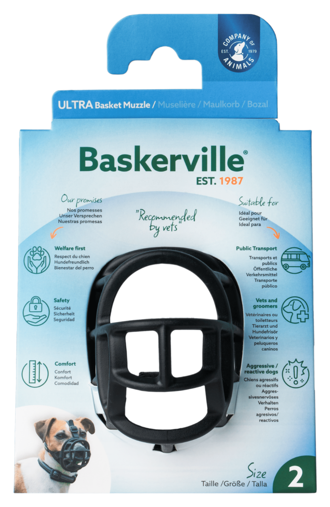 [COAMBU02] BASKERVILLE ULTRA MUZZLE SIZE 2 - NEGRO