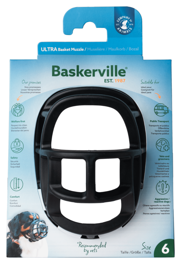 [COAMBU06] BASKERVILLE ULTRA MUZZLE SIZE 6 - NEGRO