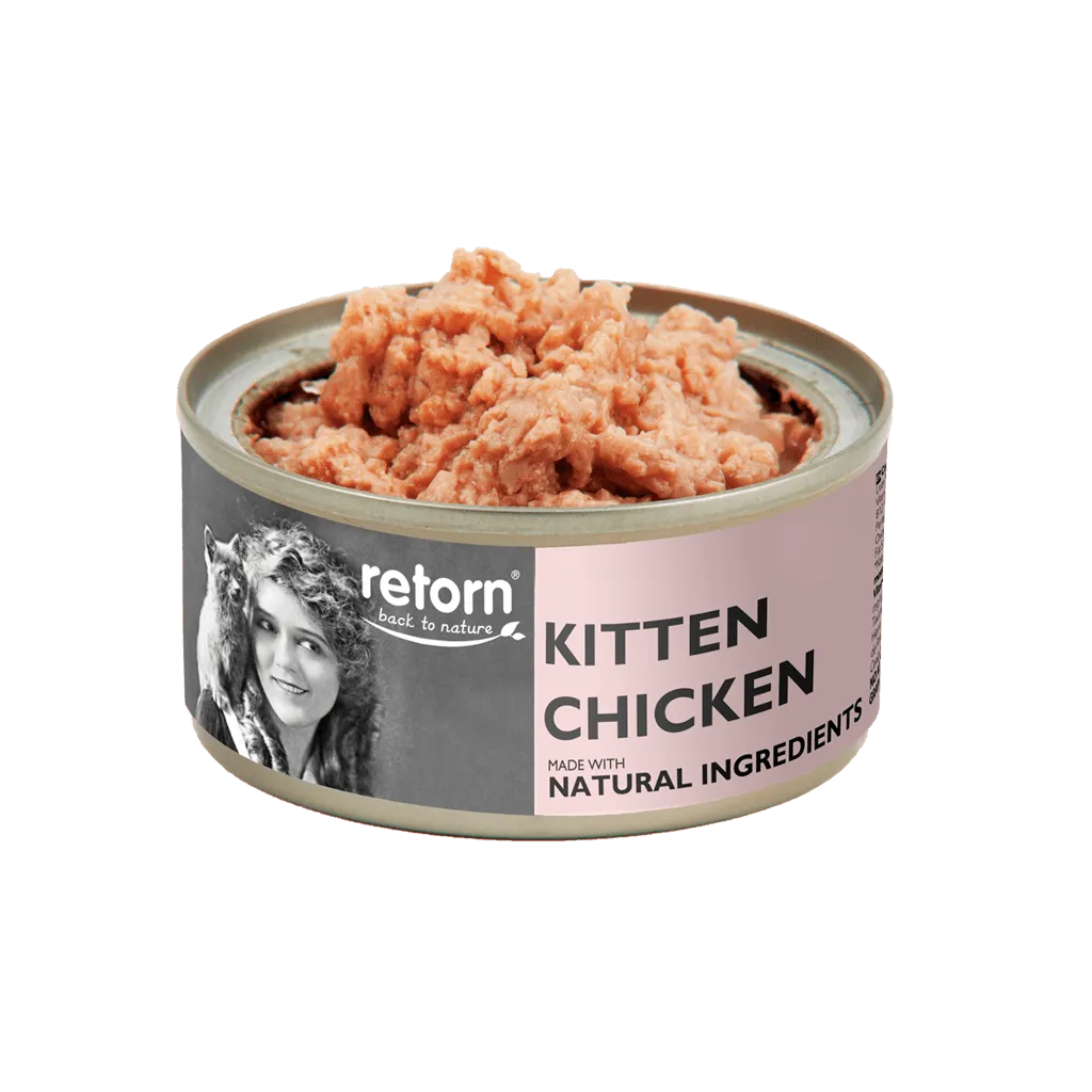[RET4529K] RETORN LATAS GATO KITTEN  POLLO 80 GR