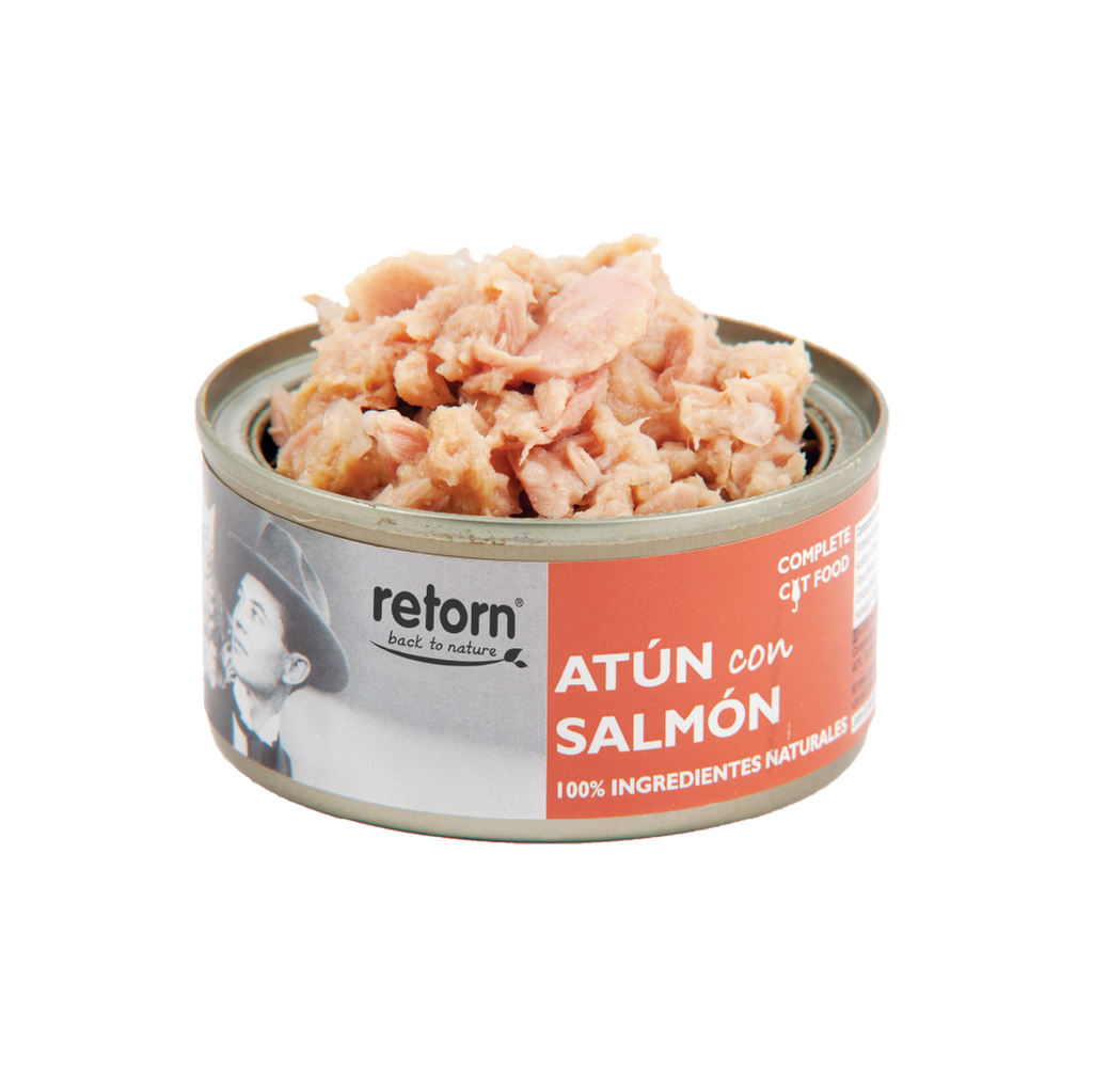 [RET4537] RETORN LATAS GATO ATUN CON SALMON 80 GR