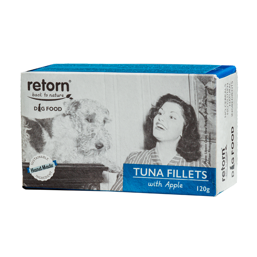 [RET47971] RETORN PERRO LATA ATUN CON MANZANA 120G