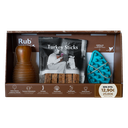 PACK RUB BOUNCY M+ DOG BRUSH + DENTAL STICK TURKEY 2X2