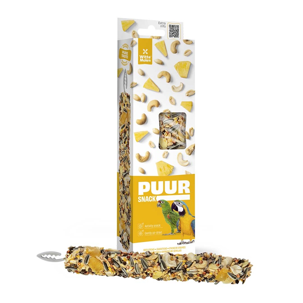 PUUR BARRITAS PAJARO DE CACAHUETE Y PIÑA 2U/170GR