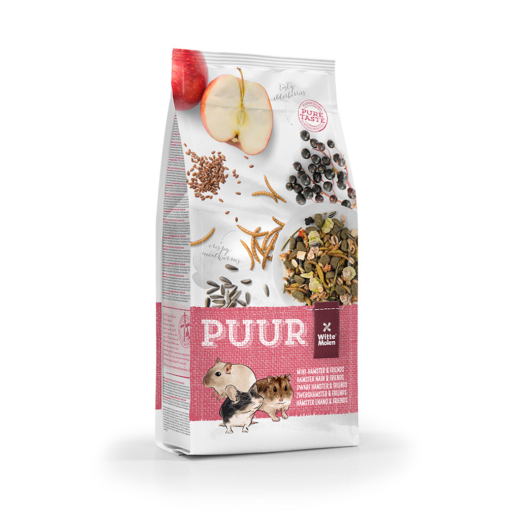 PUUR HAMSTER ENANO, JERBOS Y RATONES 400 GR