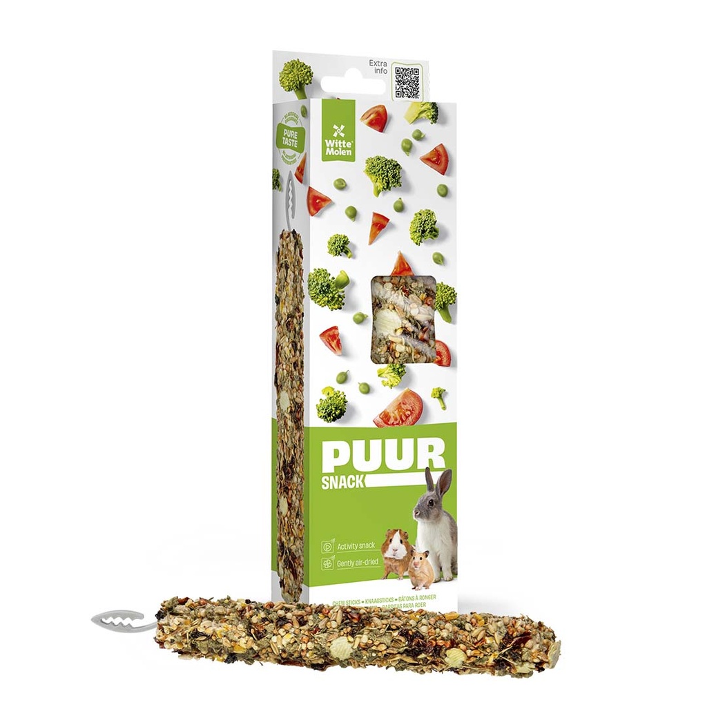 PUUR BARRITAS ROEDORES DE GUISANTES Y TOMATE 2U/180GR